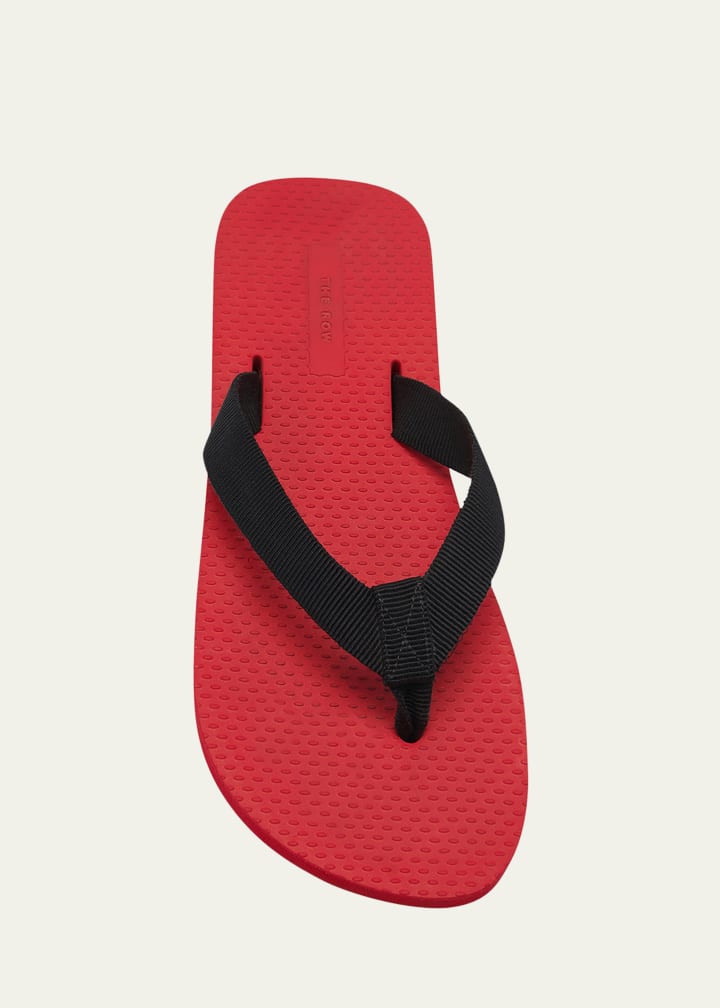 Dune Cotton Flat Thong Sandals