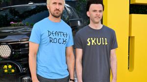 Ryan Gosling and Mikey Day dressed as Beavis and Butthead at the "The Fall Guy" premiere in 2024.