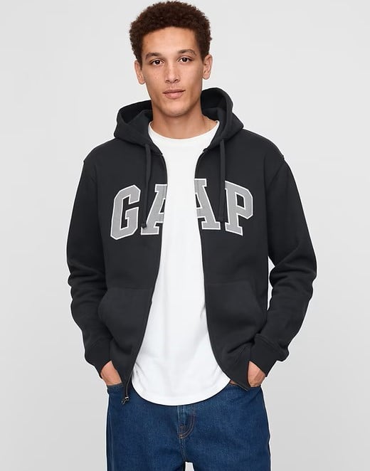 Gap VintageSoft Arch Logo Full-Zip Hoodie