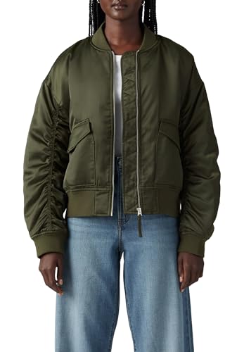 Levi's Women's Andy Tech Lightweight Jacket Deep Depths Green Xs