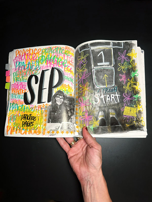 Currently 2025 Workbook- September by Tracy Benjamin of The Handwriting Club