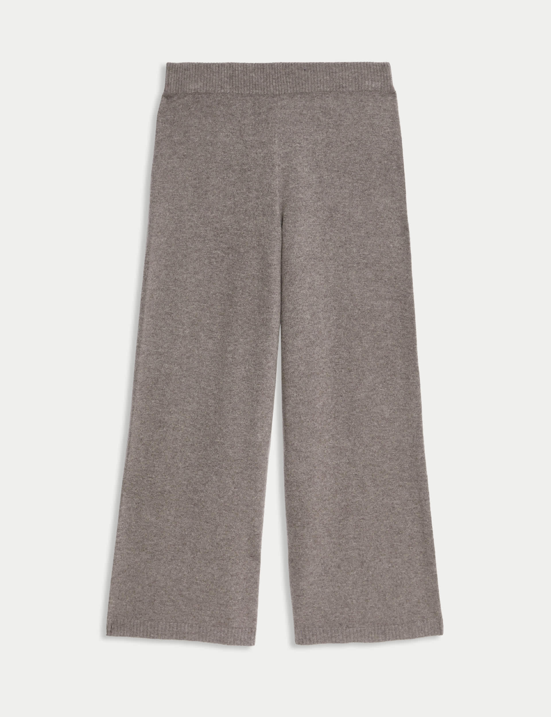 Pure Cashmere Wide Leg Trousers