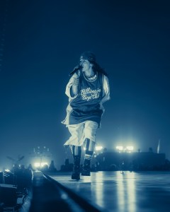 Billie Eilish performs ay UBS Arena in New York on Saturday night (Oct. 25)