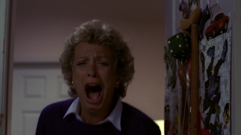 Glen's mom screaming in A Nightmare on Elm Street