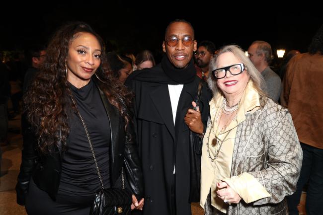 LaToya London, Raphael Saadiq, and his fellow 'Lovecraft Country' composer, Oscar nominee Laura Karpman at Deadline's 2025 Sound & Screen Film - Reception.