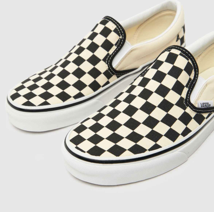 Vans, Checkerboard Classic Slip-On in Black &amp; Cream