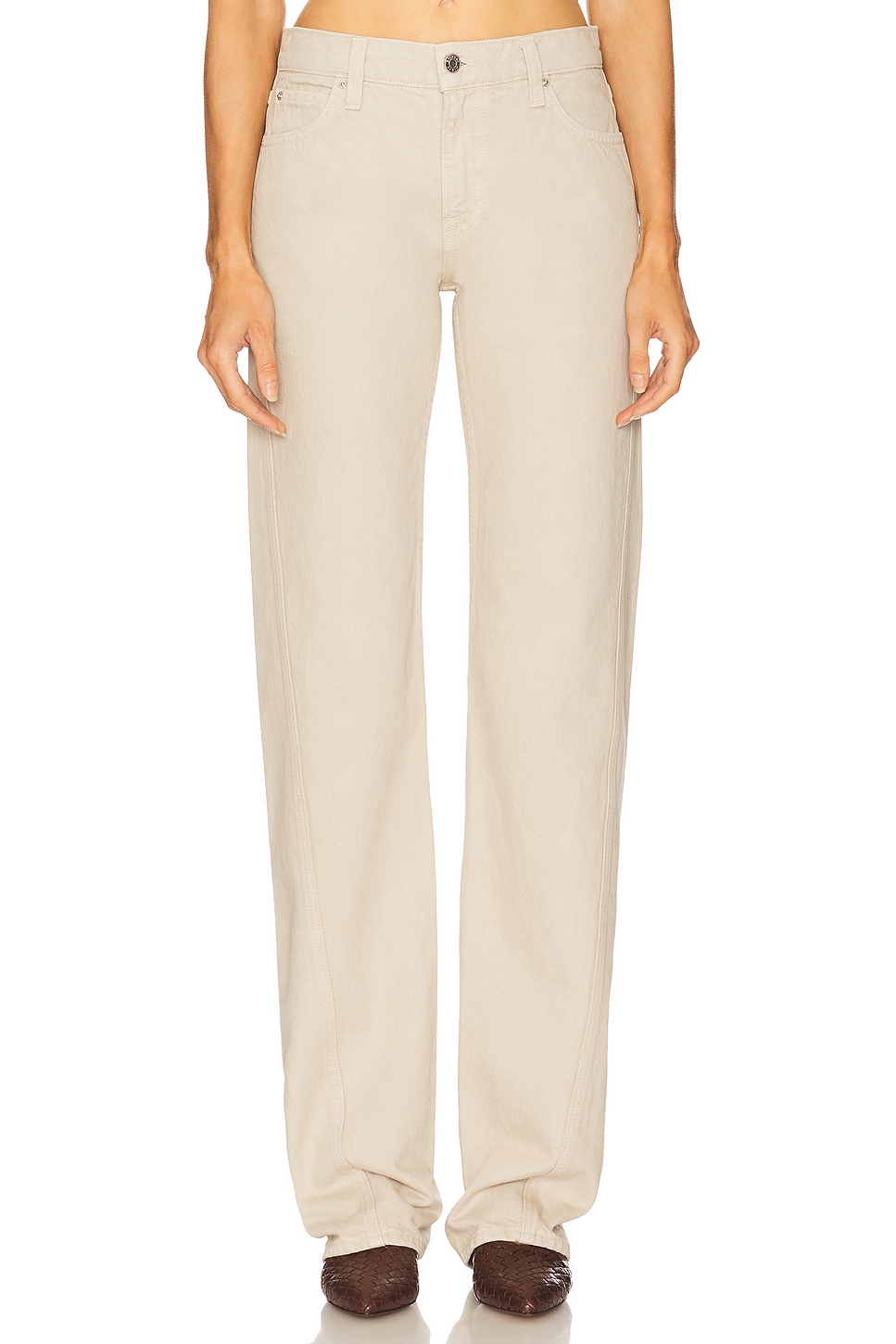 Graham Low Rise Straight Twisted Seam