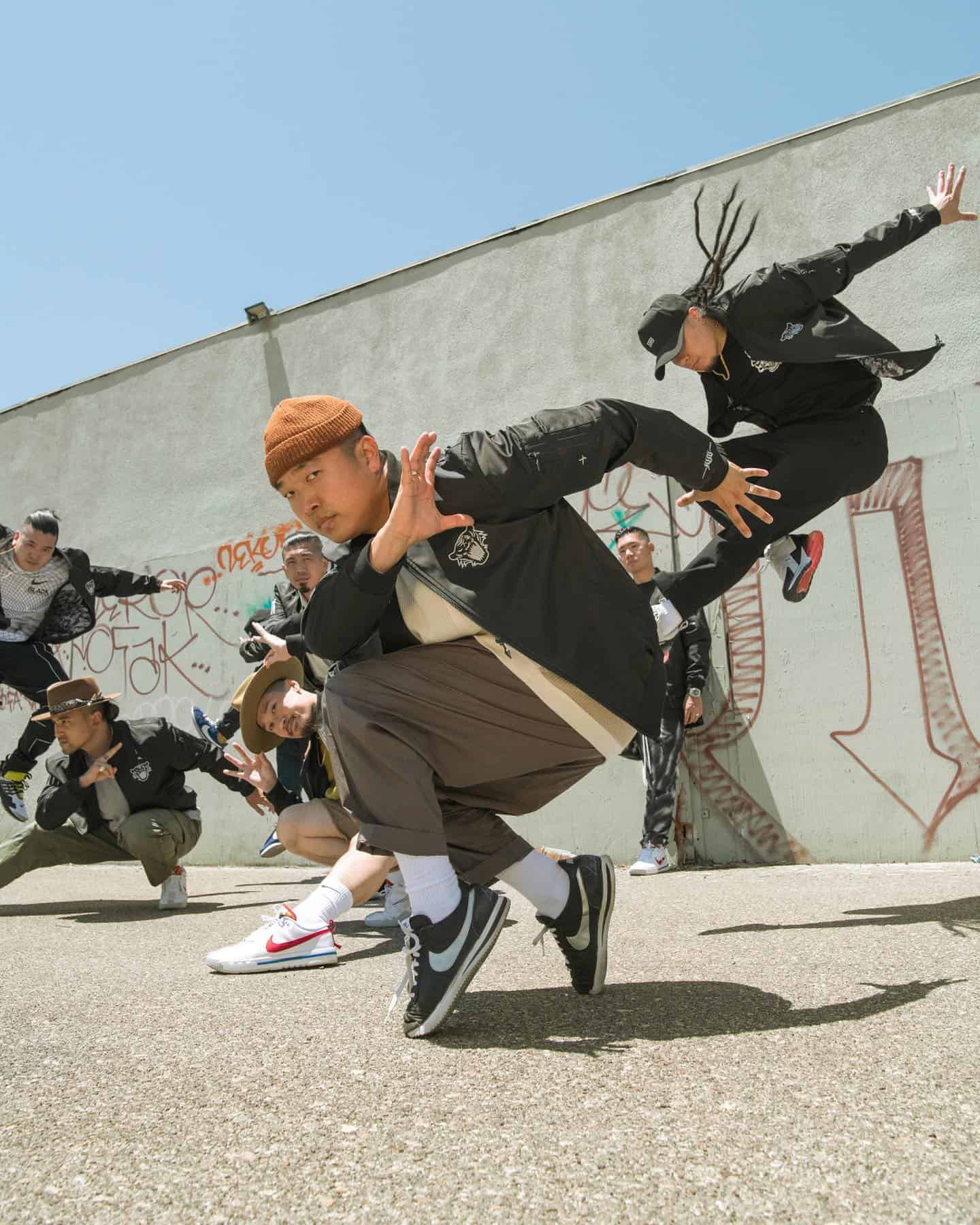 men on the street wear athleisure outfits