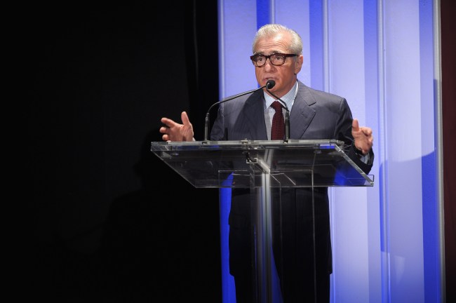 NEW YORK, NY - OCTOBER 13:  Director Martin Scorsese presents at the 2011 Directors Guild Of America Honors at the Directors Guild of America Theater on October 13, 2011 in New York City.  (Photo by Michael Loccisano/Getty Images)