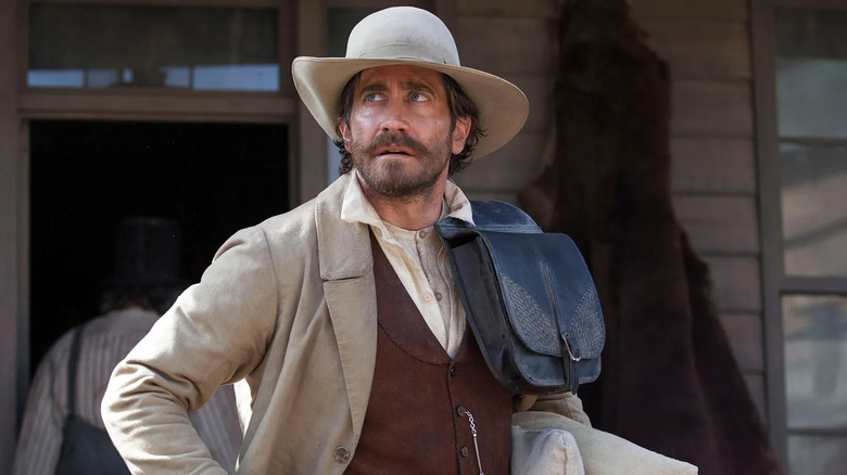 John Morris looking exasperated in The Sisters Brothers