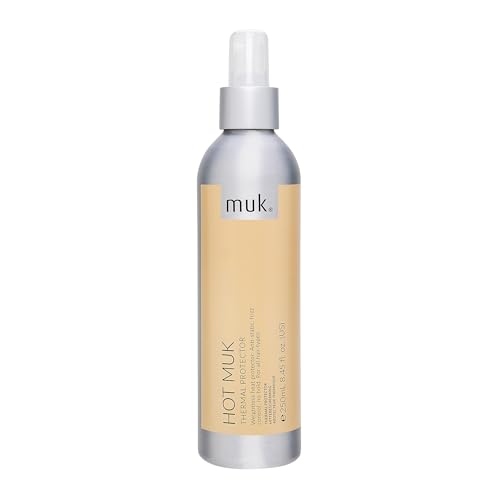 Muk. Hot Thermal Protect - Heat Protection Hair Spray. Heat Protectant for Styling Tools Up to 230&deg;c. Heat Protection Hair Spray Uv Shield Against Colour Fade, Frizz Control, 250ml