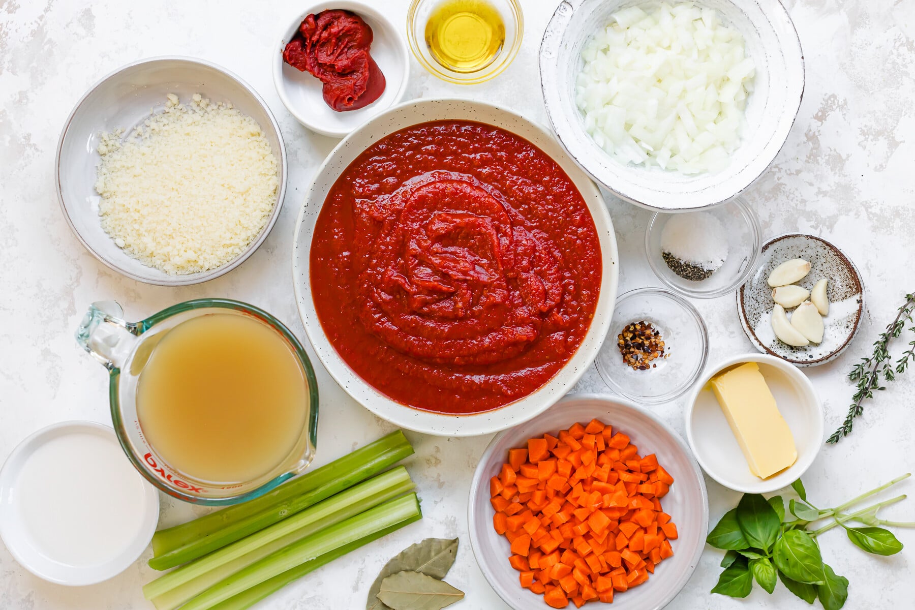 Ingredients for Tomato Soup