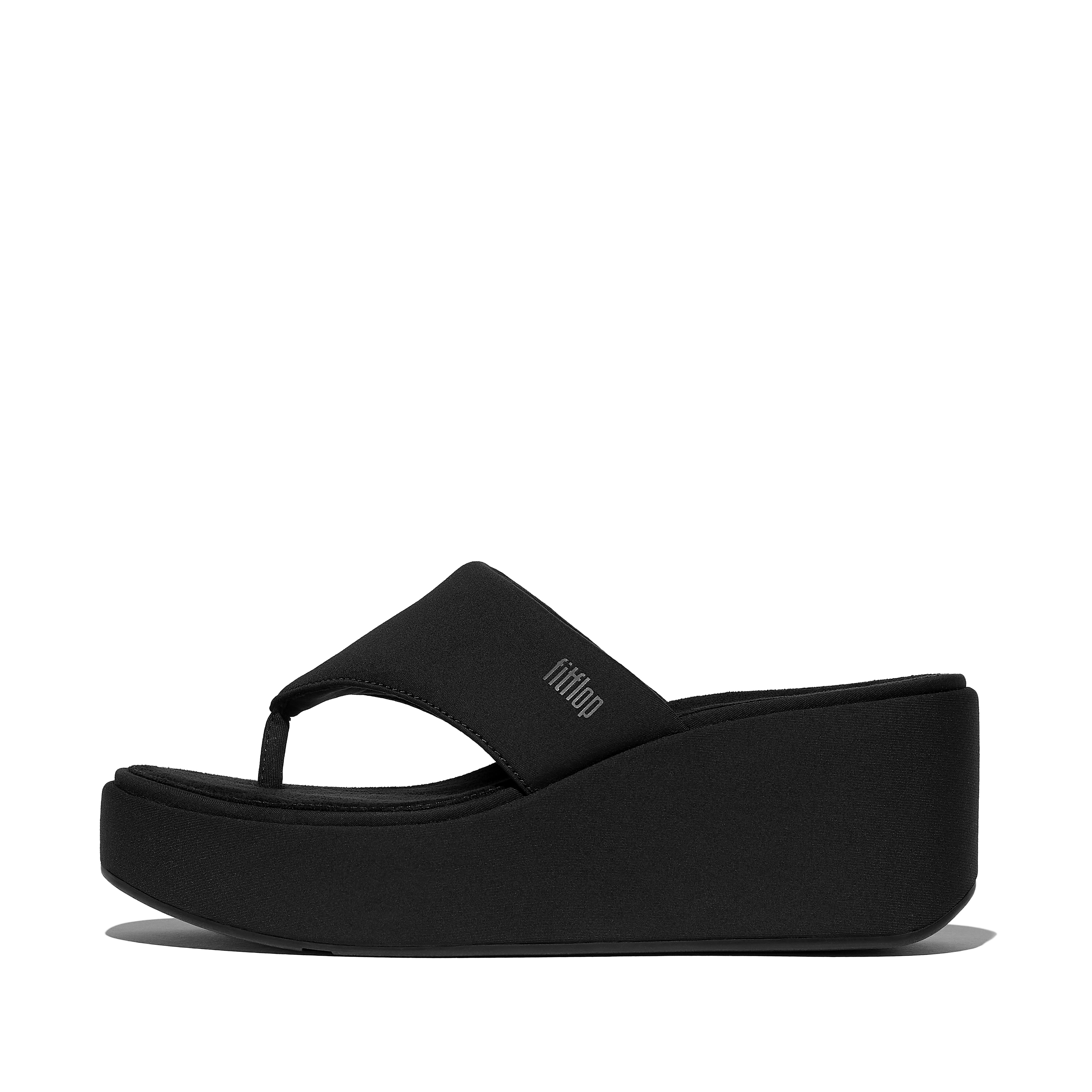 Women's Platfform Wedge Textile Toe-Posts | Fitflop Uk