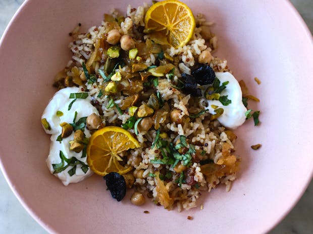 Rice Pilaf with Chickpeas