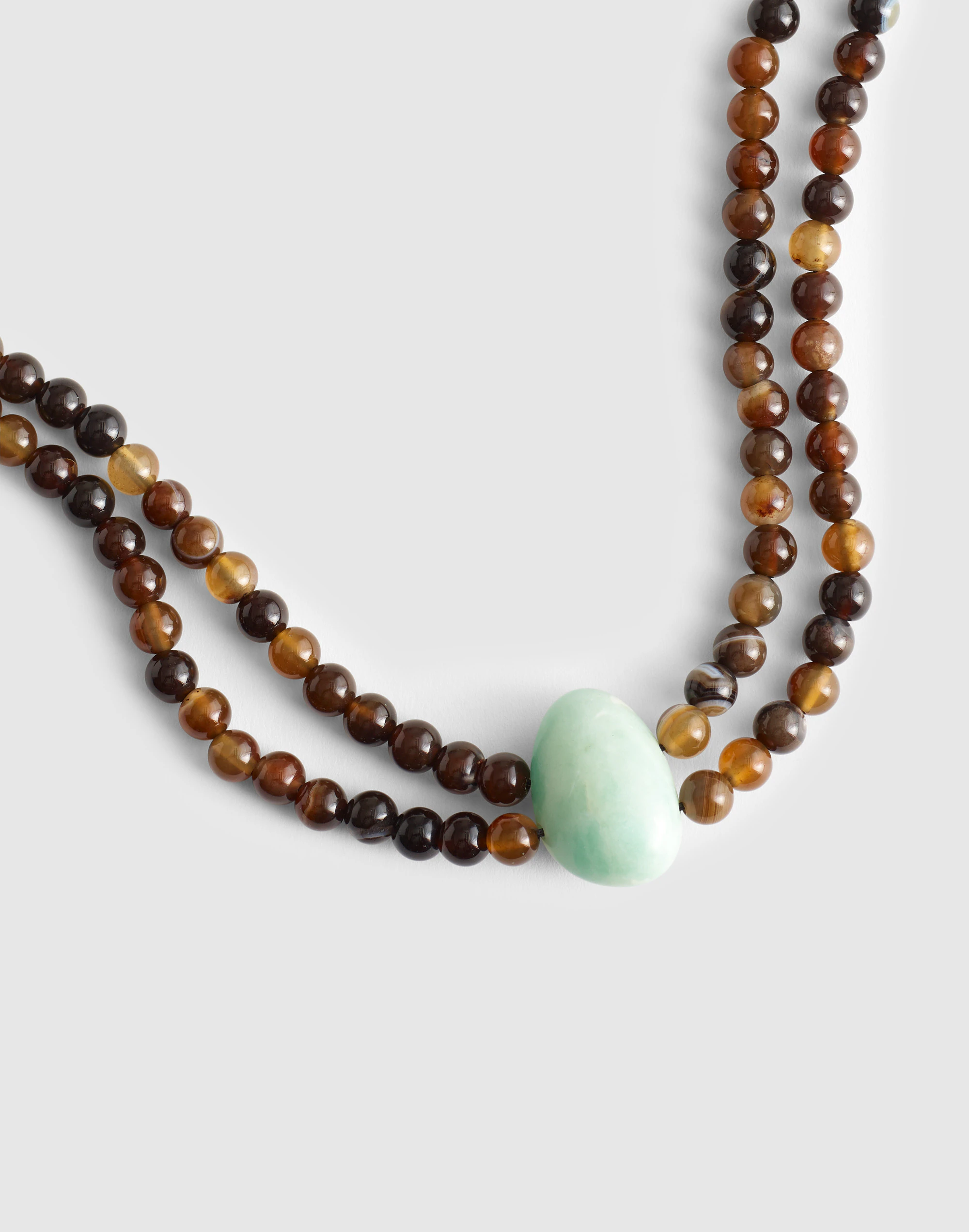 Semiprecious Beaded Double Necklace