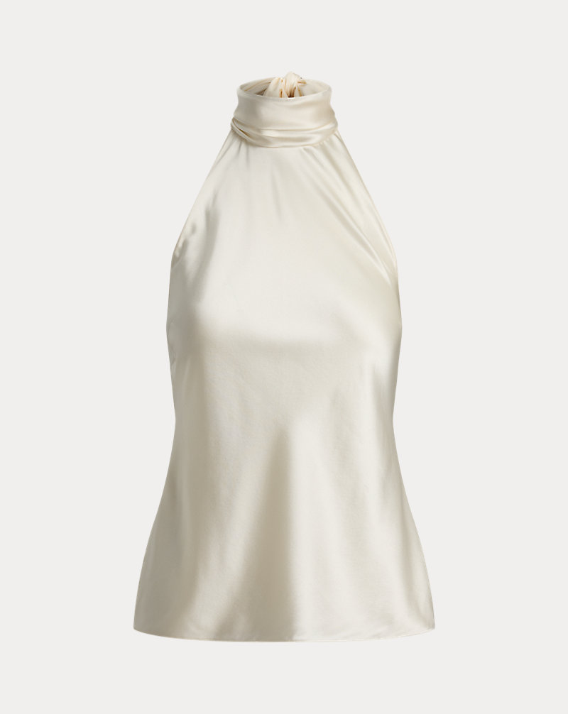 Chilton Stretch Silk Charmeuse Top