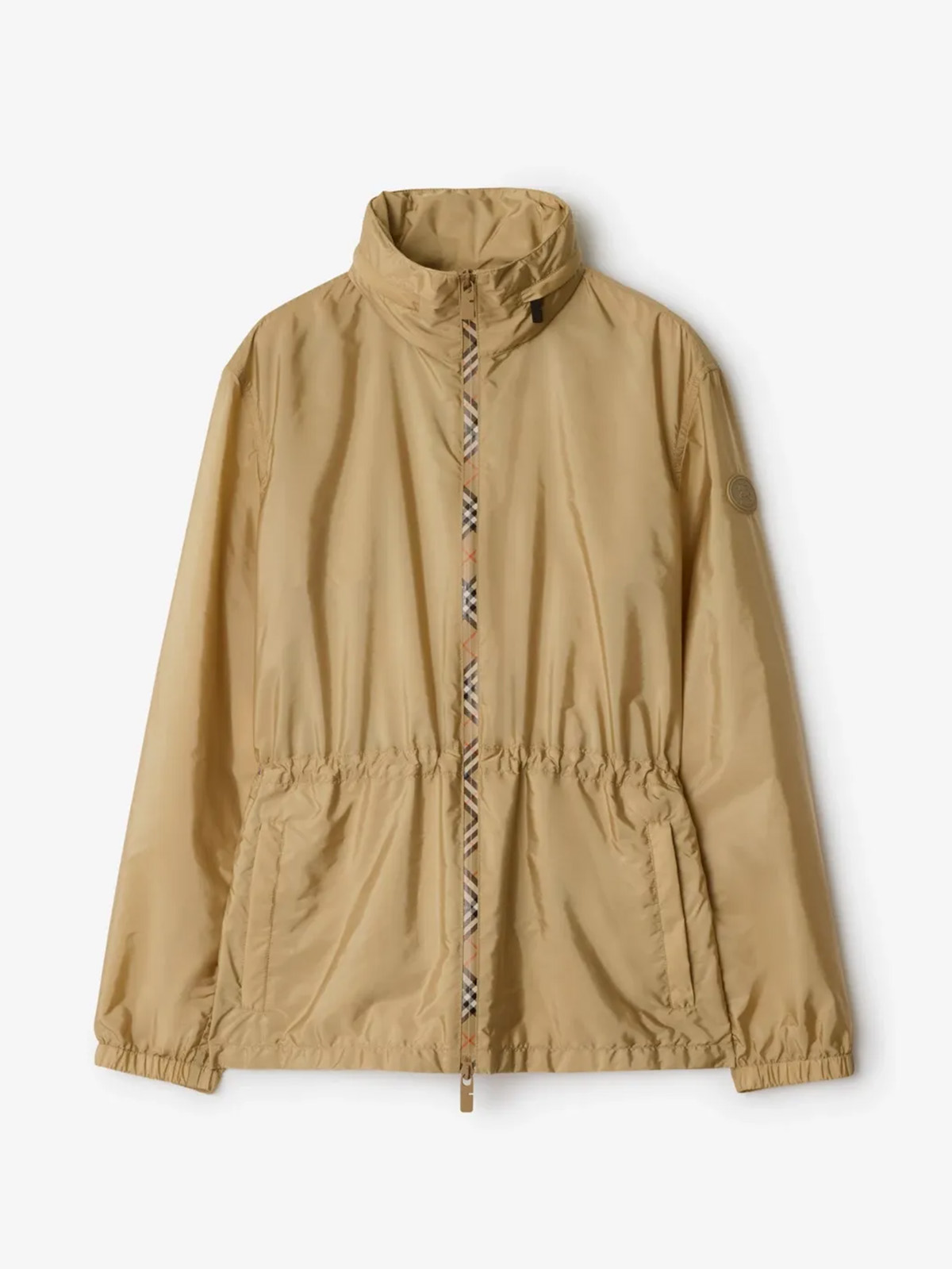 Short Nylon Blackpool Parka in Flax Beige - Women | Burberry&reg; Official