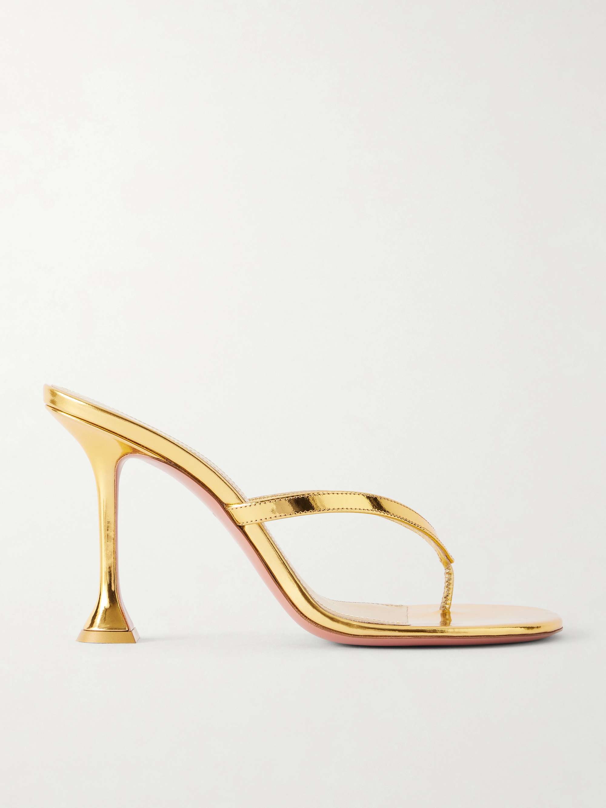 Juliette 95 Metallic Leather Thong Sandals