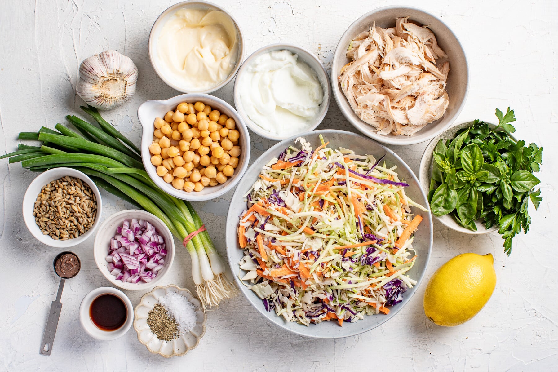 Chicken Chickpea Salad ingredients