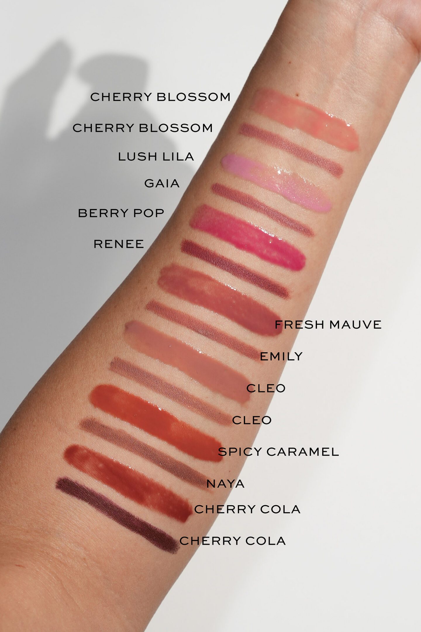Natasha Denona Hy-Gloss Review swatches