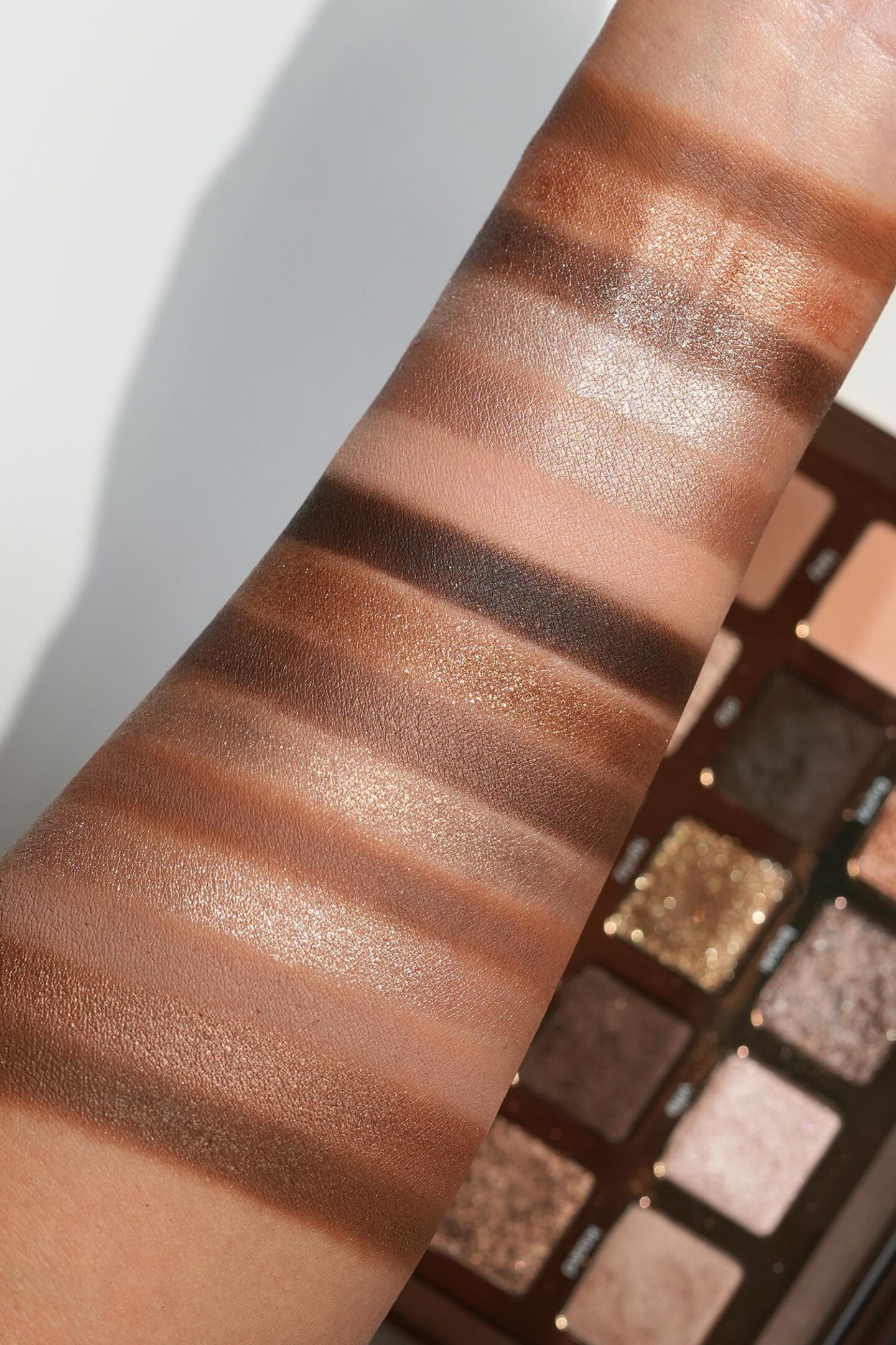 Natasha Denona Tan Eyeshadow Palette swatches