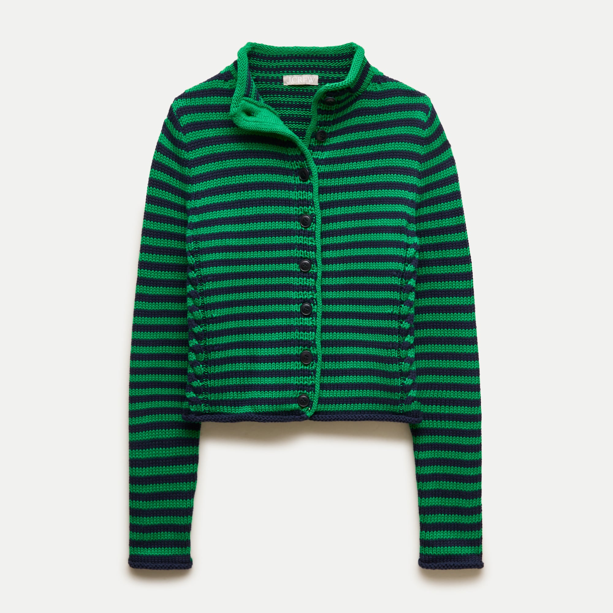 Rollneck&trade; Reversible Cardigan in Stripe