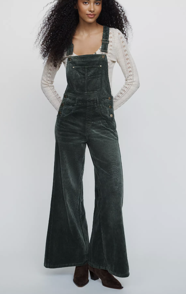 Anthropologie, The Adi Corduroy Flare Dungarees
