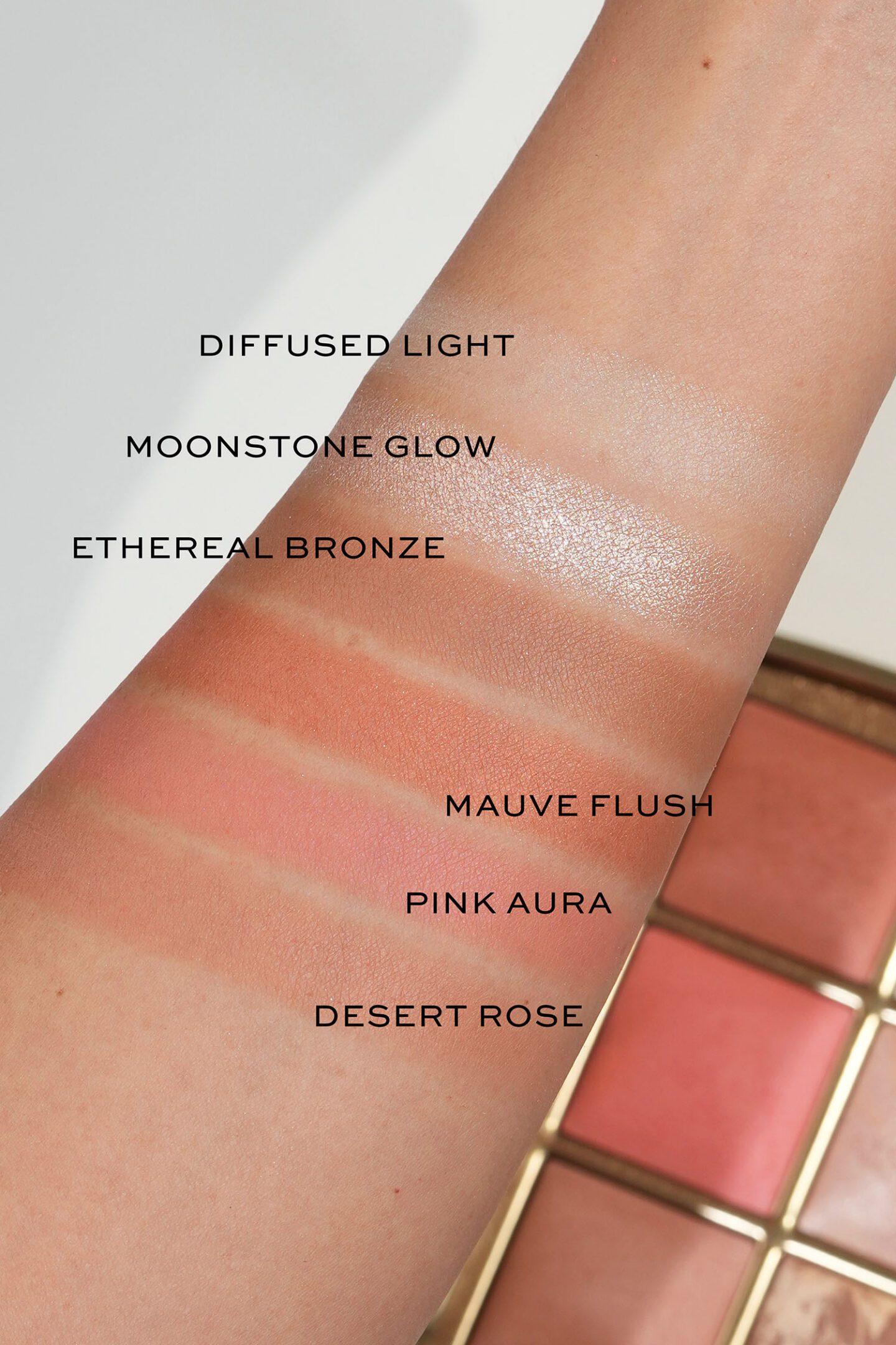 Hourglass Ambient Lighting Edit Unlocked Wish Palette swatches