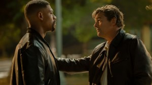 Aaron Pierre and Kyle Chandler in 'Lanterns' Episode 8, the finale, as John Stewart and Hal Jordan