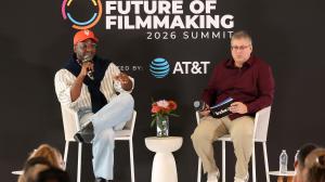 David Fortune and Chris O'Falt at IndieWire Future of Filmmaking Summit held at Lumen on October 17, 2026 in Los Angeles, California.